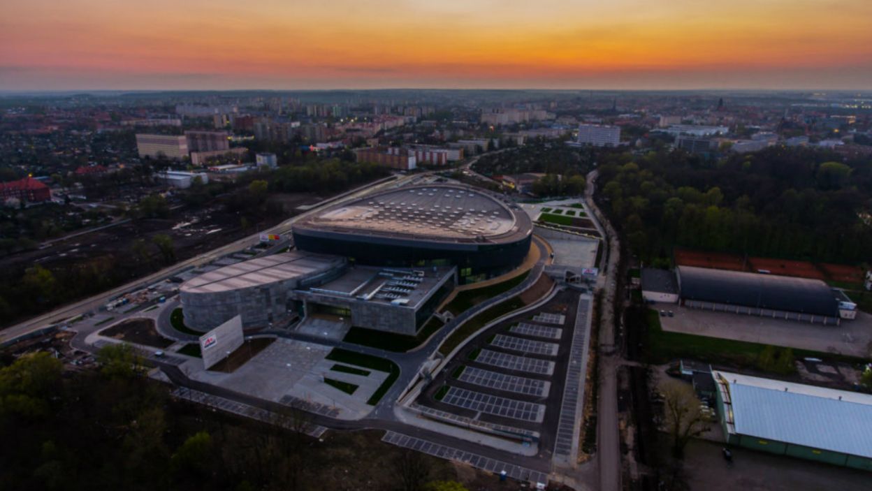 Arena Gliwice już od prawie roku wpisuje się w panoramę miasta. Trzeba przyznać, iż hala robi wrażenie! (fot. M. Baranowski/ archiwum UM Gliwice)