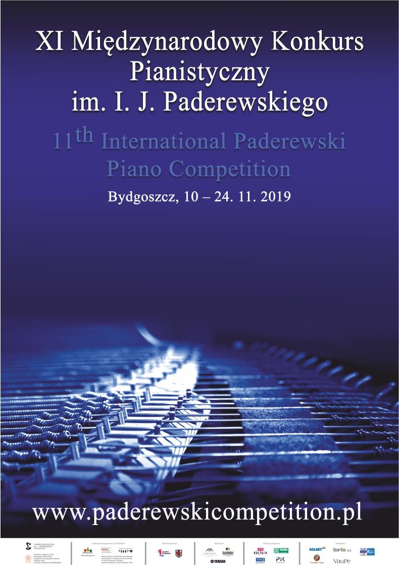 XI Międzynarodowy Konkurs Pianistyczny im. I. J. Paderewskiego Bydgoszcz, 10-24 listopada 2019