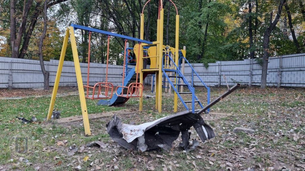 Дзіцячы садок, які пацярпеў у выніку атакі. Фота: КМВА (Київська міська військова адміністрація) / Telegram