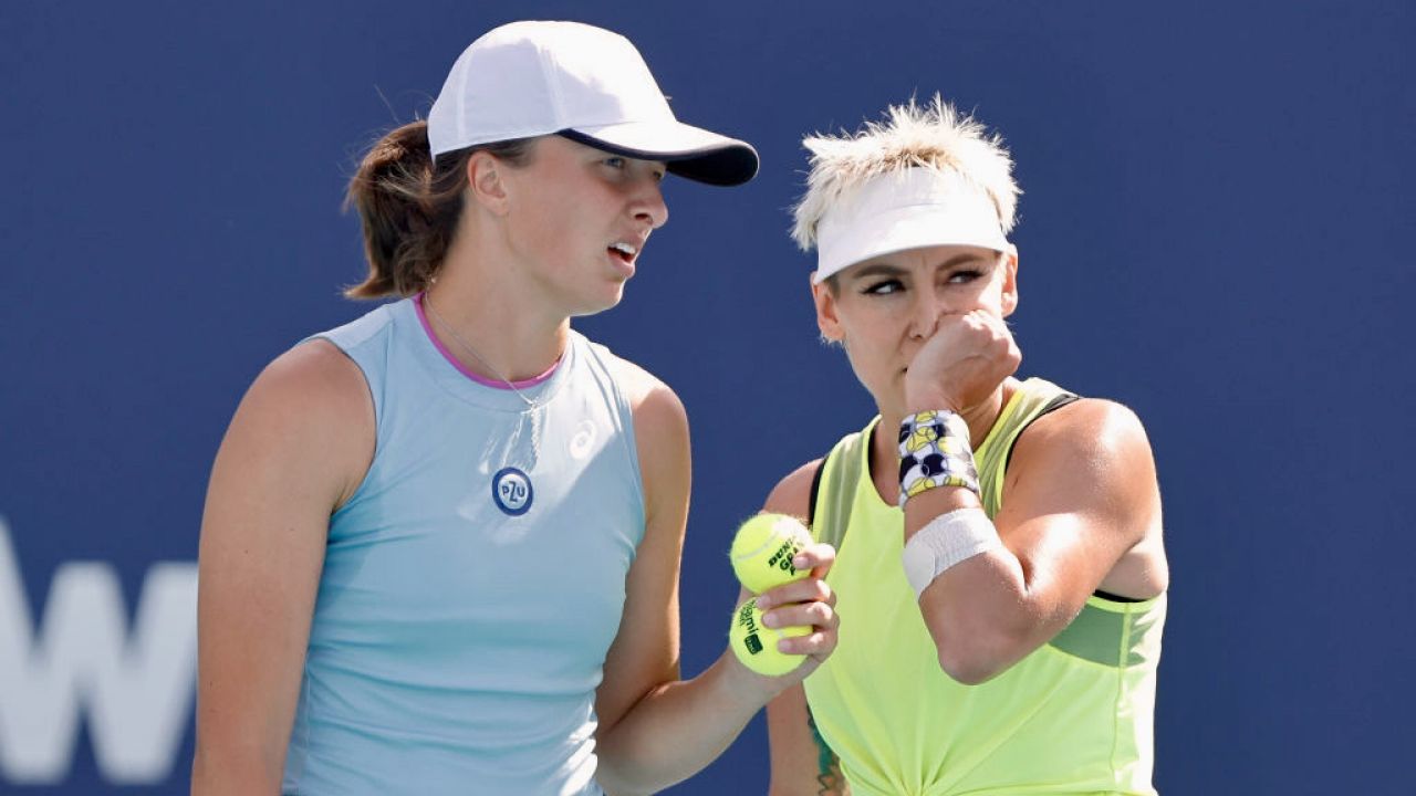 Iga Świątek i Bethanie Mattek-Sands awansowały do finału debla (fot. Michael Reaves/Getty Images) Iga Świątek i Bethanie Mattek-Sands awansowały do finału debla (fot. Michael Reaves/Getty Images)