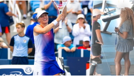 Iga Świątek i Serena Williams (fot. Getty/TT)