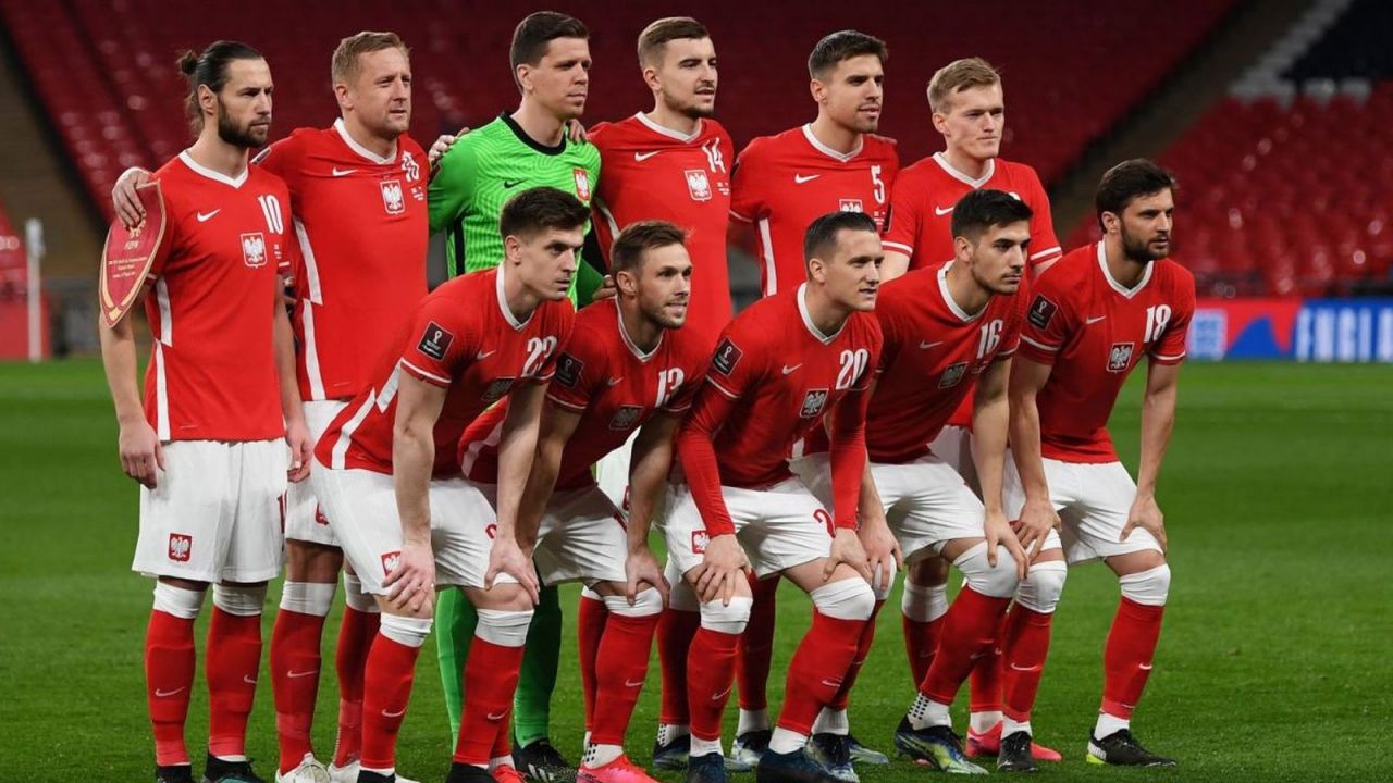 Reprezentacja Polski przed meczem z Anglią (fot. Getty Images)