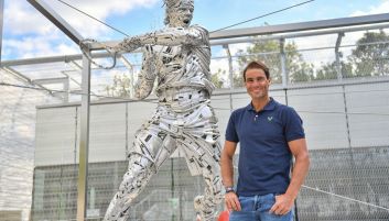 Rafael Nadal został uhonorowany w wyjątkowy sposób (Fot. Twitter/rolandgarros) Rafael Nadal, Roland Garros, French Open, Nadal Roland Garros, Nadal French Open