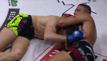 Kadr z walki Costello van Steenis – Kamil Oniszczuk (fot. TVP) 1