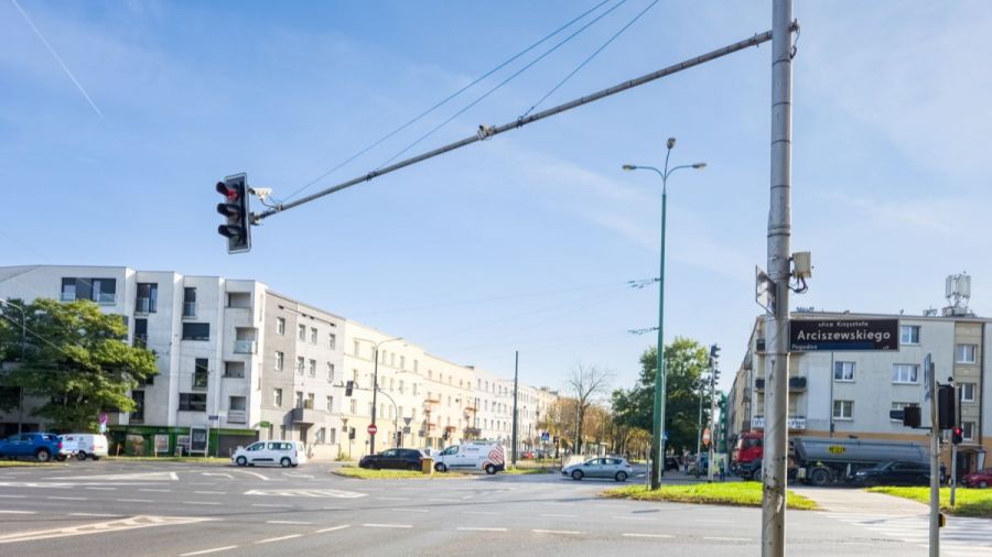 Remont na skrzyżowaniu, Poznań, światła (fot. ZDM Poznań)