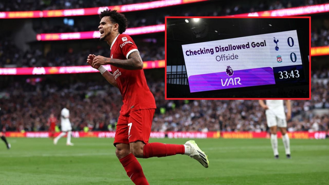 W hicie 7. kolejki Premier League sędziowie popełnili ogromny błąd, nie uznając prawidłowo strzelonego gola Luisa Diaza (fot. Getty Images)