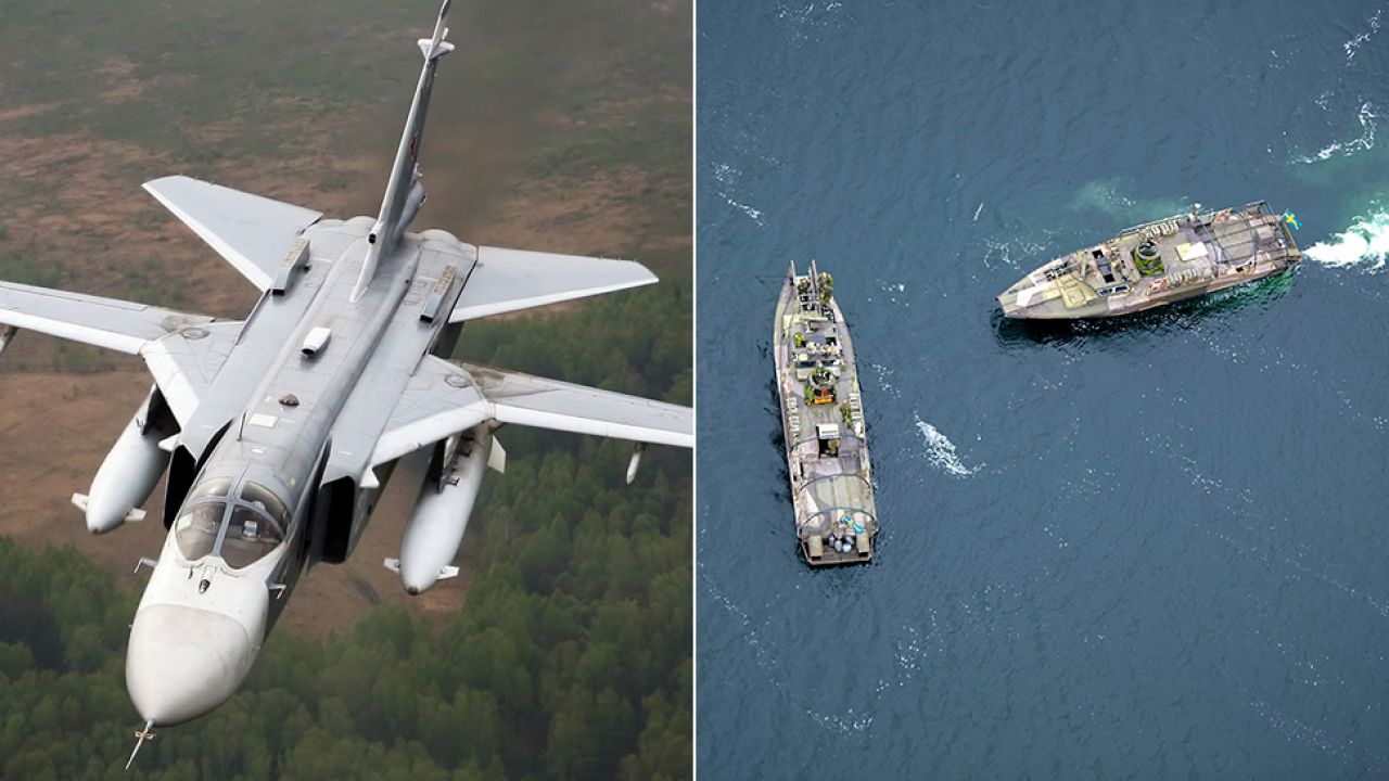 Su-24 przeleciały nad wyspą Olandia, a Szwedzi poszukują tajmnieczego obiektu (fot. PAP/EPA/FREDRIK SANDBERG/MARKO SAAVALA) Su-24 przeleciały nad wyspą Olandia, a Szwedzi poszukują tajmnieczego obiektu (fot. PAP/EPA/FREDRIK SANDBERG/MARKO SAAVALA)