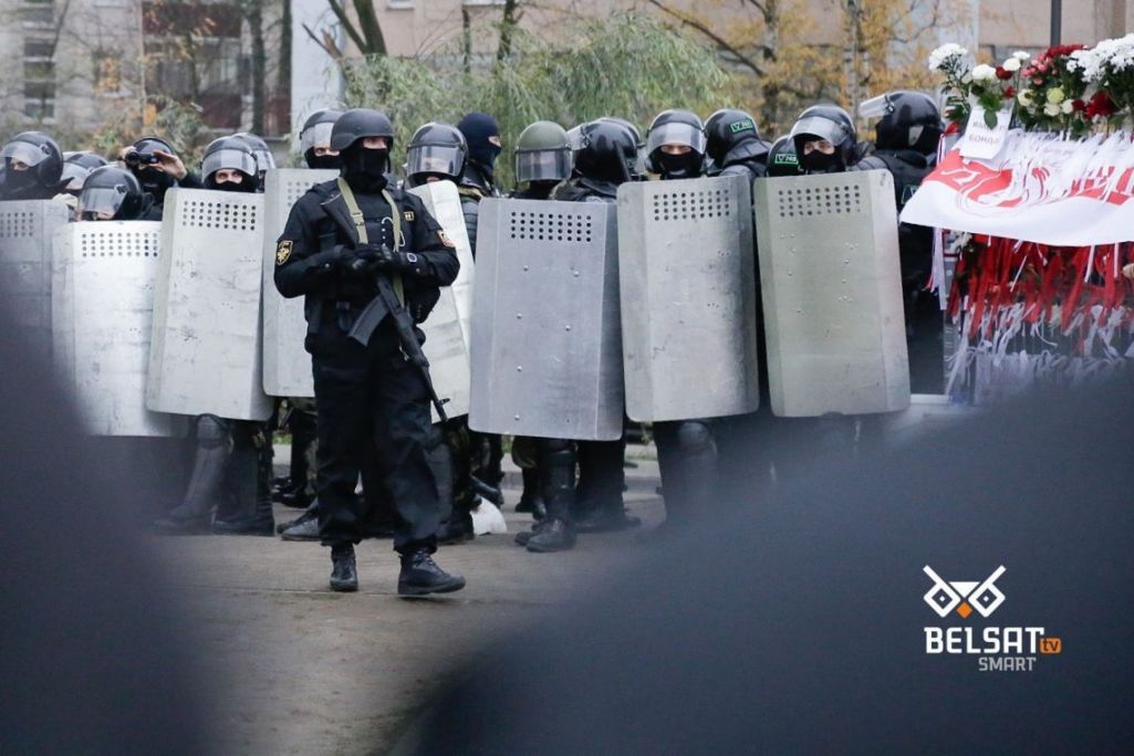 Здымак мае ілюстрацыйны характар. Плошча Пераменаў. Мінск, Беларусь. 15 лістапада 2020 года. Фота: Белсат