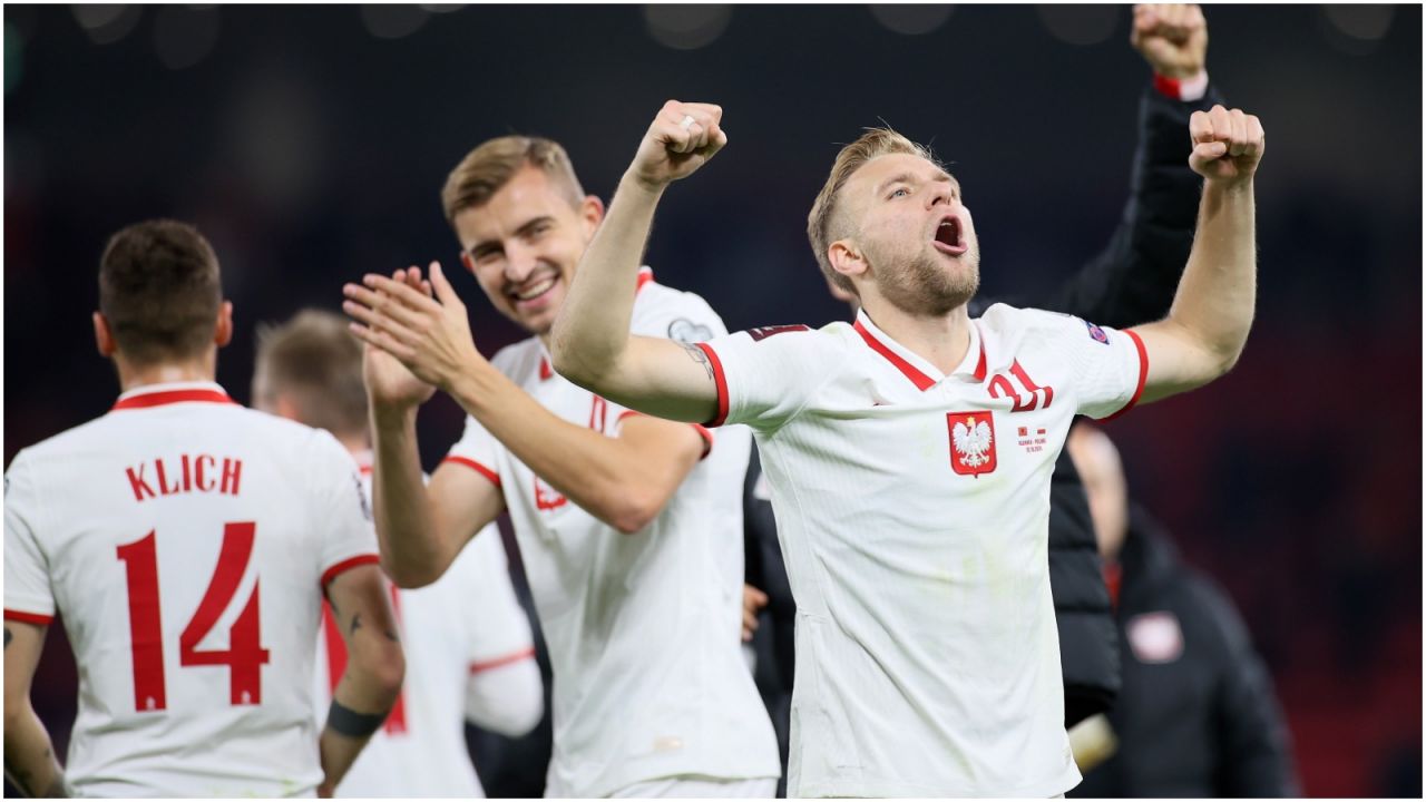 Reprezentanci Polski mieli wiele powodów do zadowolenia po meczu w Tiranie (fot. PAP)