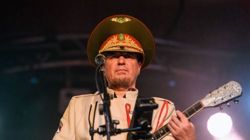 Lavon Volski during a concert. The musician used this photo to illustrate his statement on the Belarusian court's ruling. Photo: facebook.com/LavonVolski