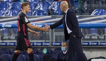 Martin Odegaard i Zinedine Zidane (fot. Getty Images)