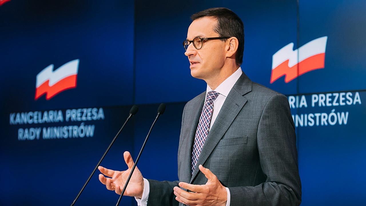 Premier Mateusz Morawiecki prezentuje filary KPO (fot. Krystian Maj/KPRM) Premier Mateusz Morawiecki prezentuje filary KPO (fot. Krystian Maj/KPRM)