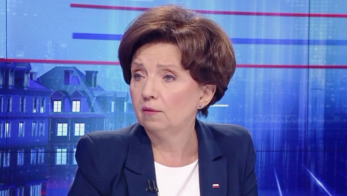 Minister Marlena Maląg (fot. TVP Info)
