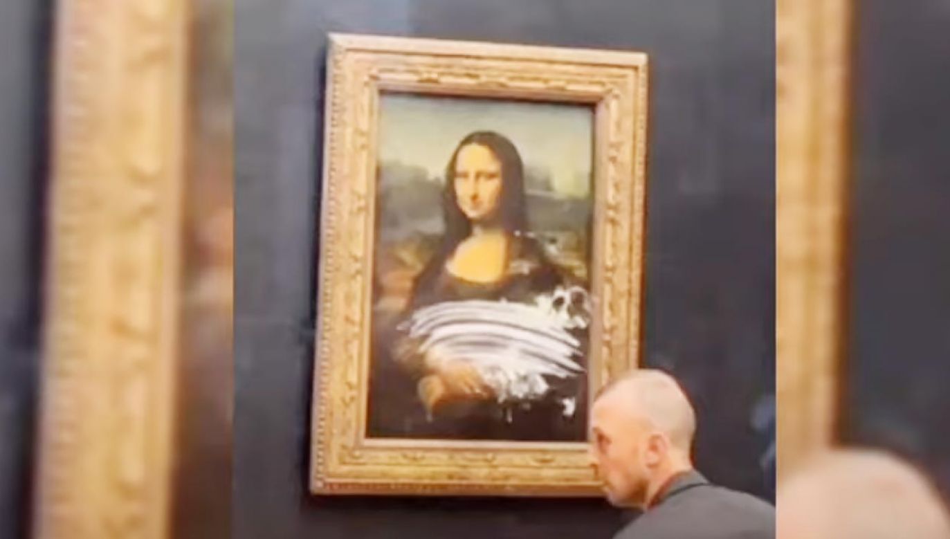 Atak na portret Mona Lisy (fot. You Tube/Video Venture)