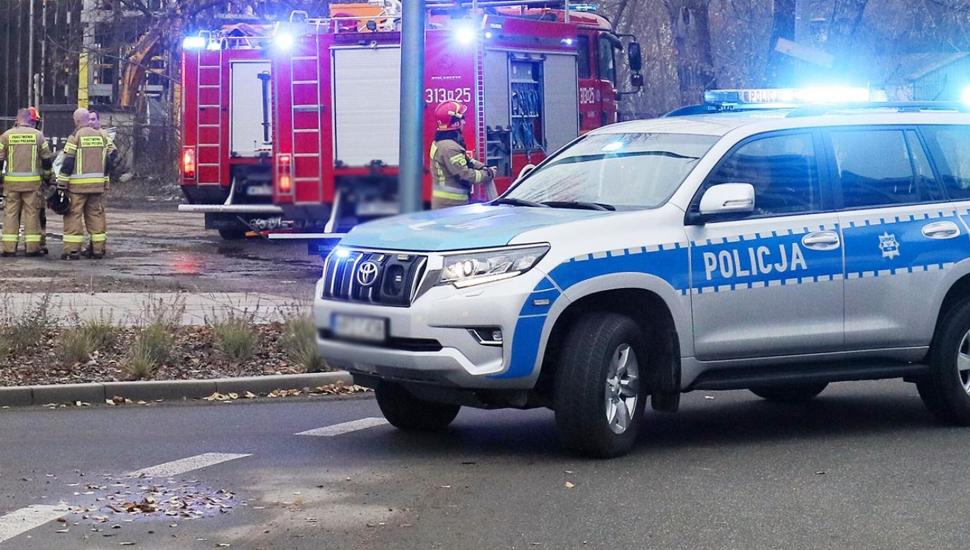Wybuch na parkingu we Wrocławiu (fot. PAP/Paweł Supernak; zdjęcie ilustracyjne)