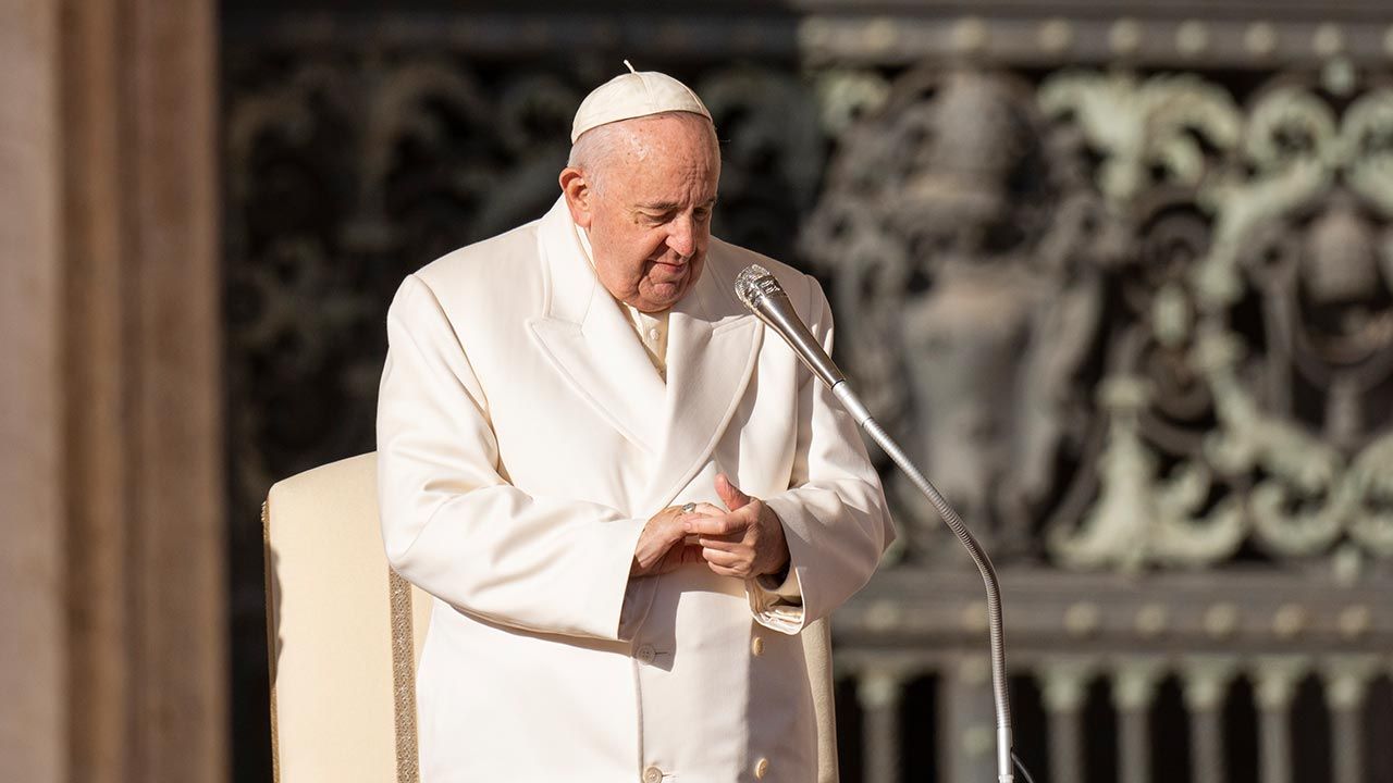 Papież Franciszek (fot. Stefano Costantino/SOPA Images/LightRocket via Getty Images)