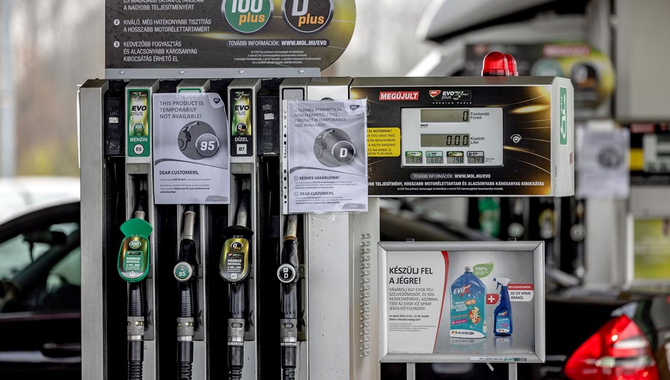 Ostatnio na węgierskich stacjach benzynowych brakuje paliw (fot. Janos Kummer/Getty Images)