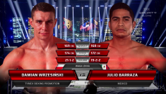 Damian Wrzesiński vs. Julio Barraza (fot. TVP)