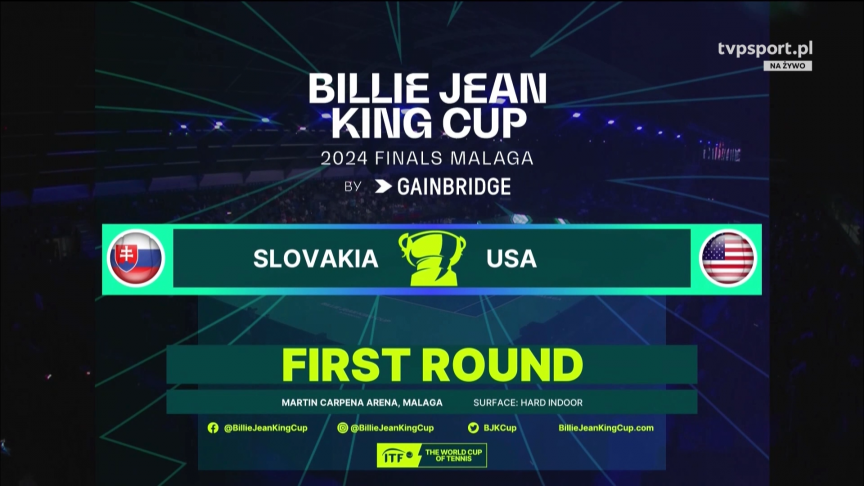 Słowacja – Tenis, Billie Jean King Cup – I runda [MECZ] TVP