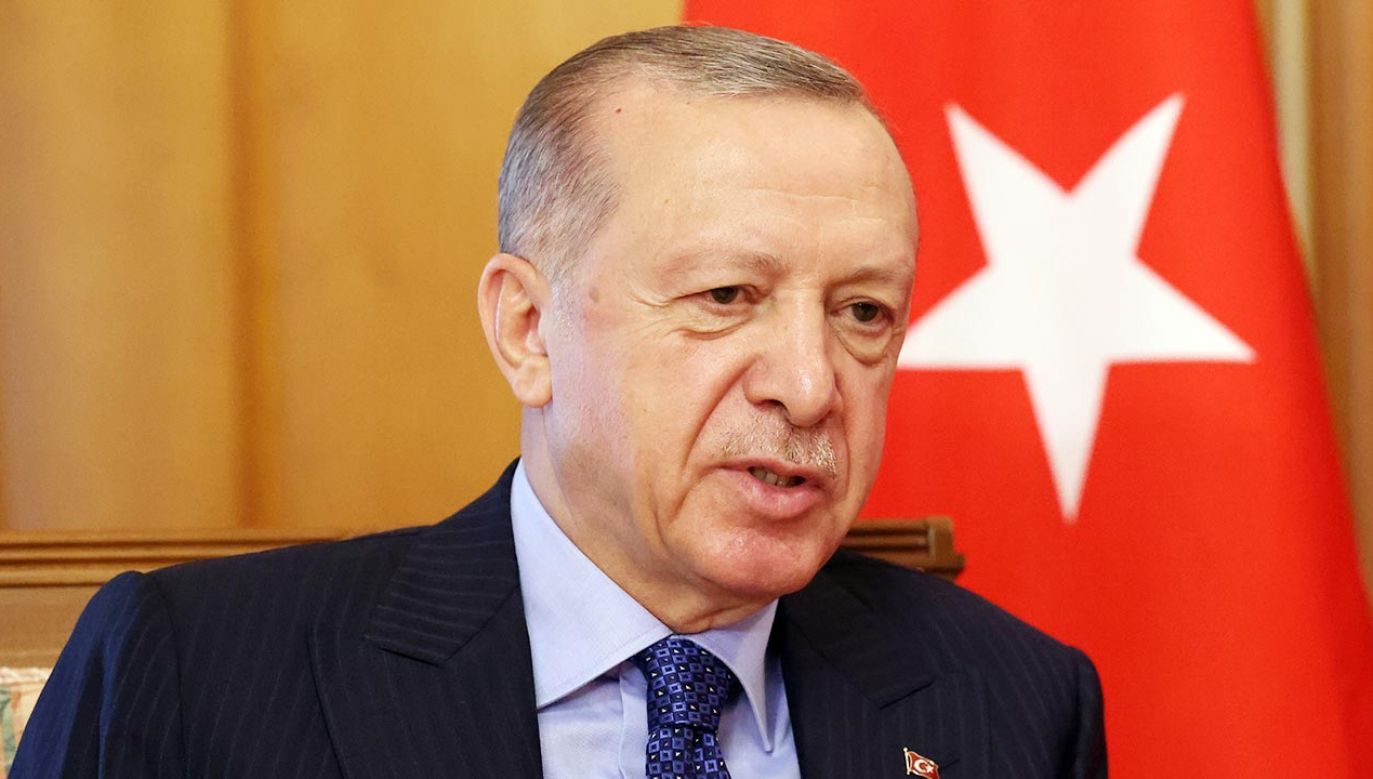 Prezydent Turcji R.A. Erdogan (fot. PAP/EPA/VYACHESLAV PROKOFYEV / SPUTNIK / KREMLIN POOL)