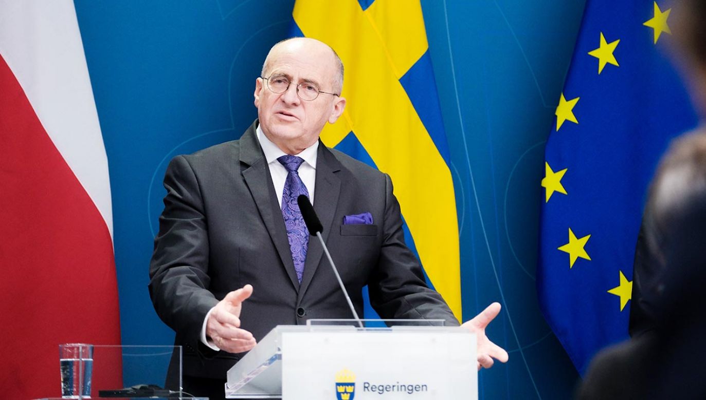Minister Rau w Szwecji (fot. PAP/Mateusz Marek)