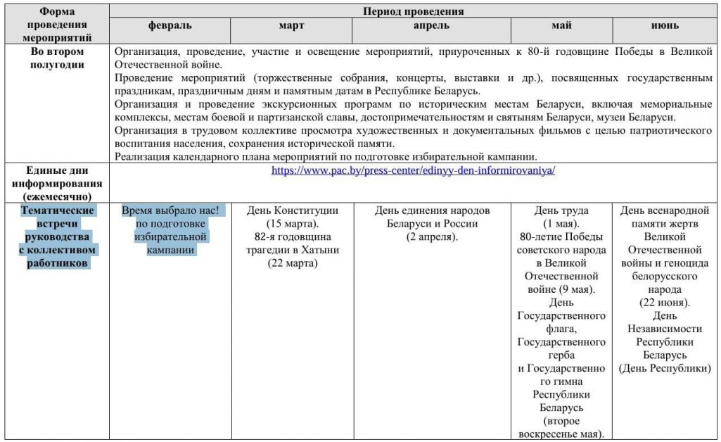 Дакумент, які рассылаецца ў школы. Крыніца: MAYDAY.TEAM / Telegram