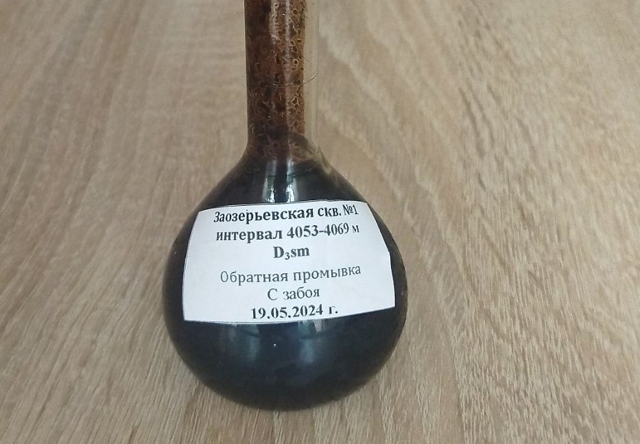 Нафта, знойдзеная на Гомельшчыне. (Фота: geologiya.by)