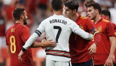 Cristiano Ronaldo i Alvaro Morata (fot. Getty Images)