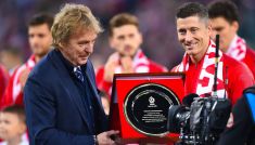 Zbigniew Boniek i Robert Lewandowski (Fot. Getty Images)