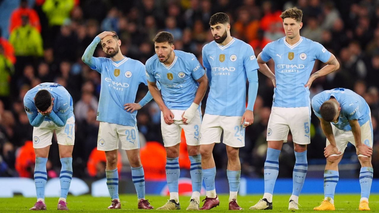 Piłkarze Manchesteru City (fot. Getty Images)