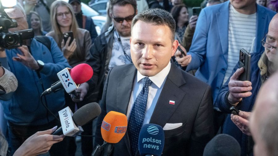 Lider Konfederacji Sławomir Mentzen opublikował wymowny wpis (fot. PAP/Tytus Żmijewski)