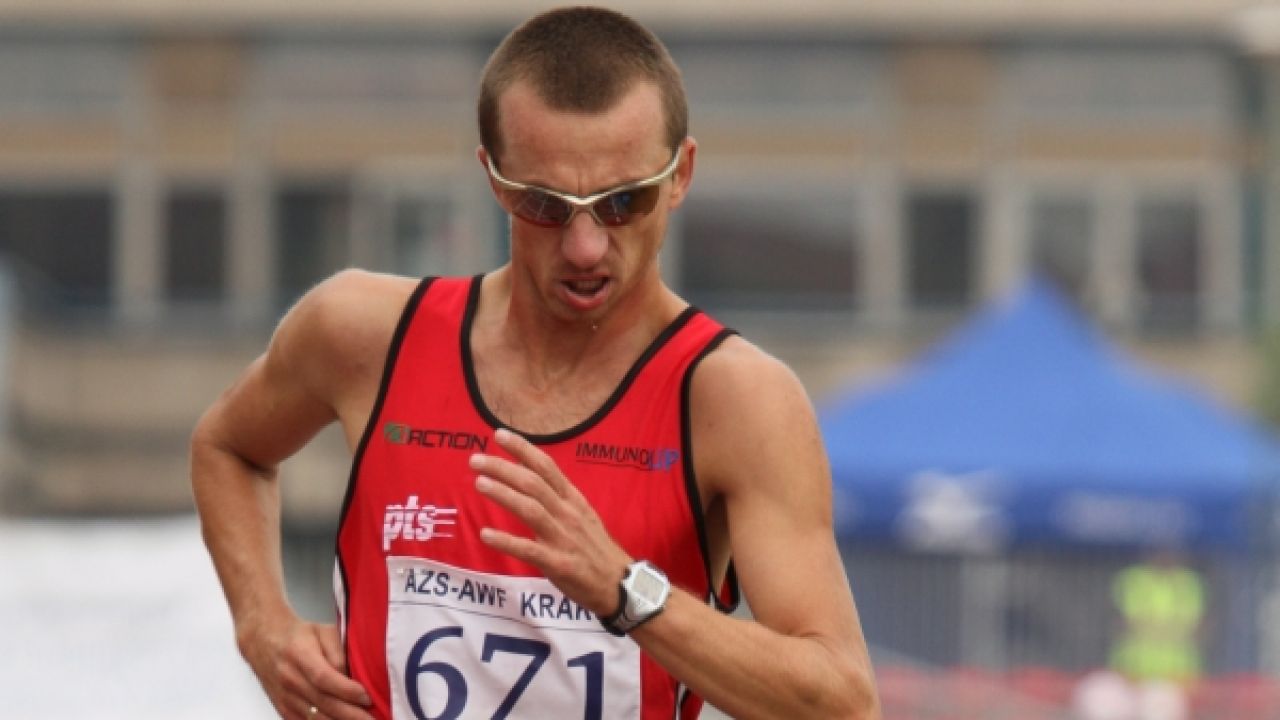 Grzegorz Sudoł był bezkonkurencyjny w chodzie na 5000 m (fot.PAP/Stanisław Rozpędzik)