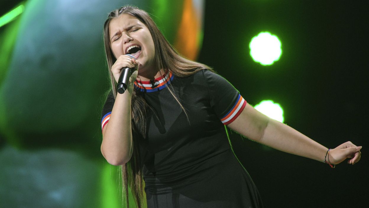 Prawdziwego czadu na scenie „The Voice Kids” dała Wiktoria (fot. TVP)