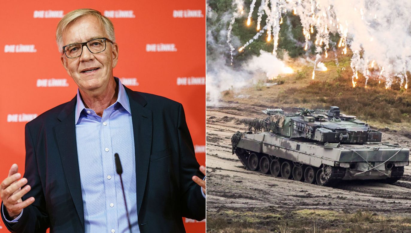 Dietmar Bartsch jest przeciwny wysyłaniu niemieckich czołgów na Ukrainę (fot. C.Bilan/Pool/Getty Images, PAP/EPA/F.Vogel)