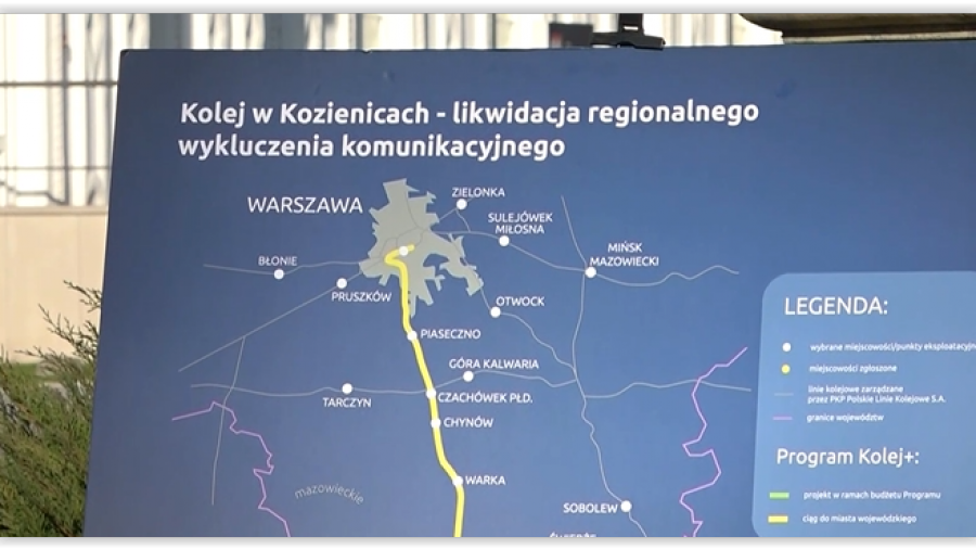 Kozienice zyskają połączenie kolejowe z Warszawą