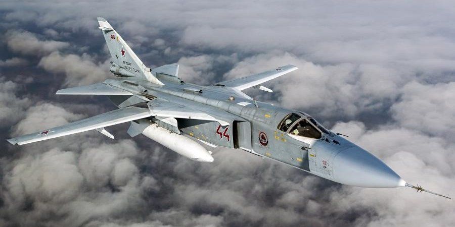 Бамбардавальнік Су-24. (Фота: neftegaz.ru)