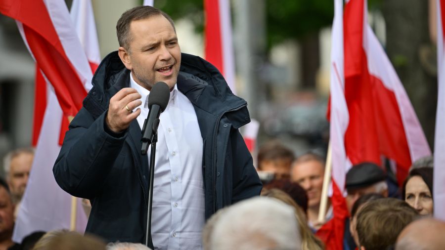 Karol Nawrocki przyjedzie do Kielc  (Fot. Przemysław Piątkowski PAP)