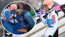 Tak wyglądają nowe realia skoków. Dawid Kubacki poproszony o pokazanie kodu QR w kombinezonie (fot. Getty, Eurosport)