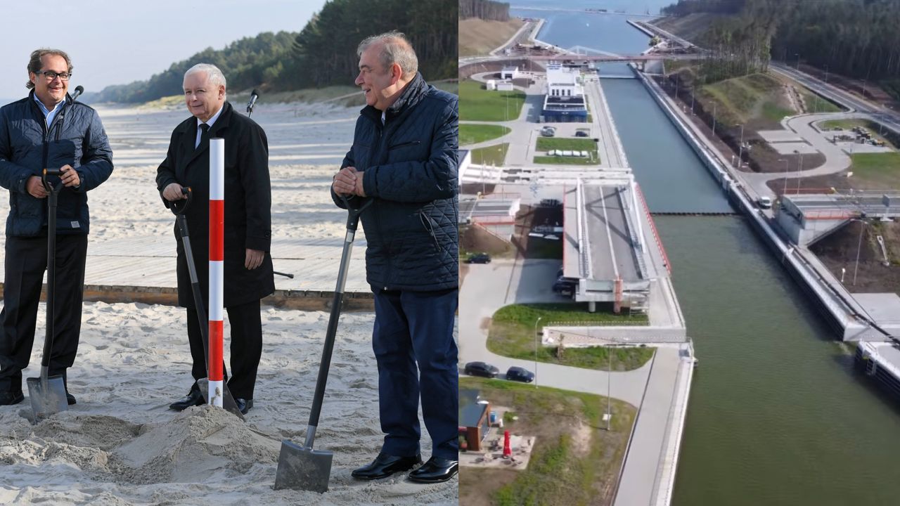 Budowa kanału na Mierzei Wiślanej ruszyła pod koniec 2018 roku (fot. PAP/Adam Warżawa, TT.com/mirkobak) Budowa kanału na Mierzei Wiślanej ruszyła pod koniec 2018 roku (fot. PAP/Adam Warżawa, TT.com/mirkobak)