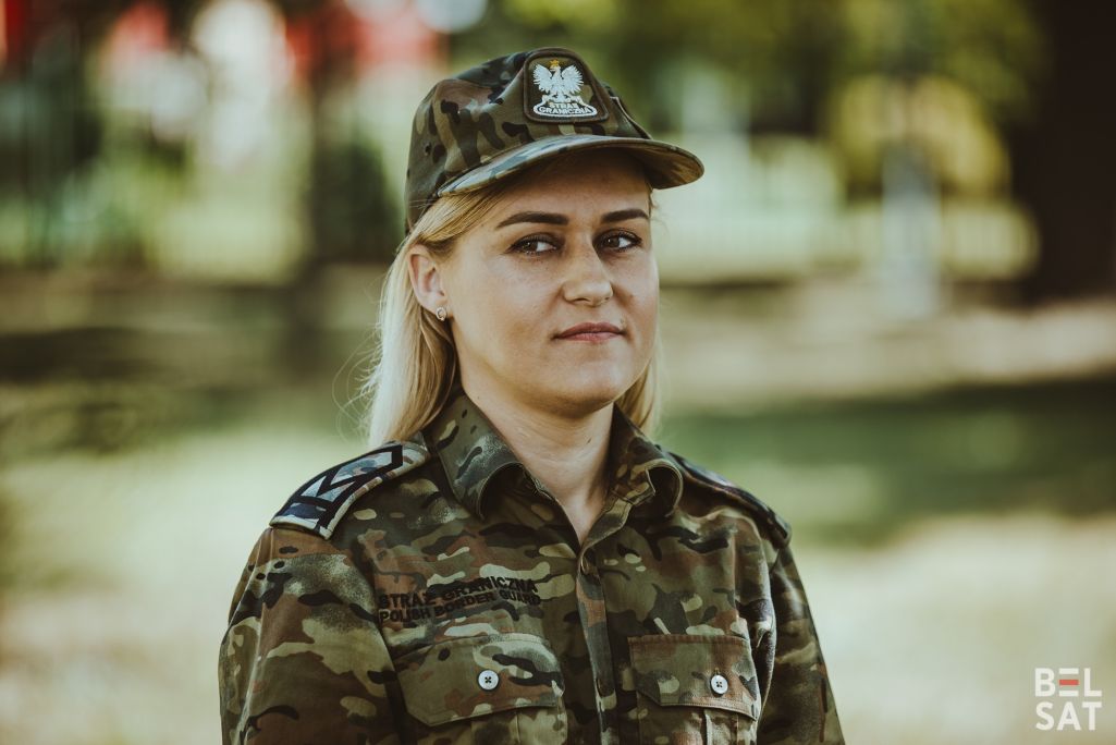 Штаб-сяржант Эвэліна Леўковіч, Падляскі аддзел Памежнай аховы Польшчы. Беласток, Польшча. 18 чэрвеня 2024 года. (Фота: Белсат)