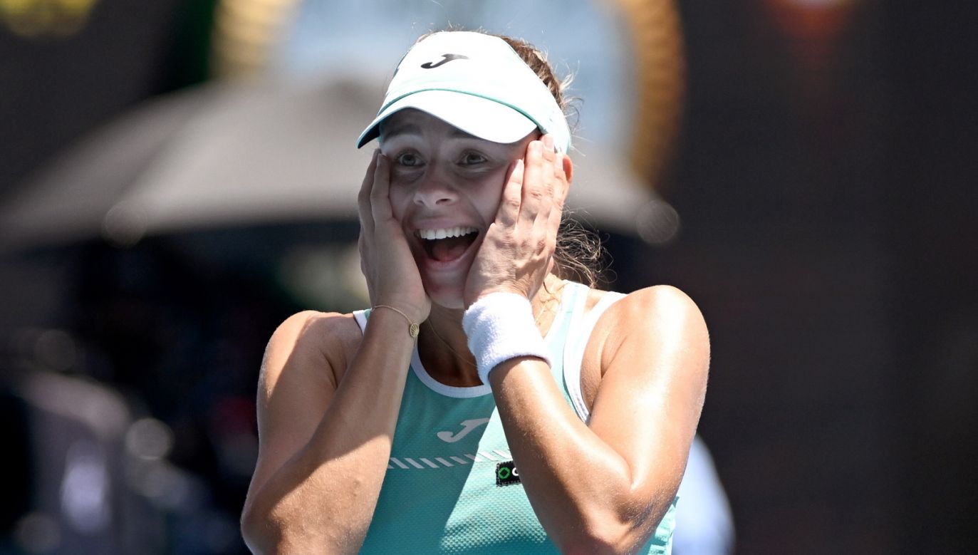 Magda Linette w półfinale Australian Open (fot. PAP/EPA)