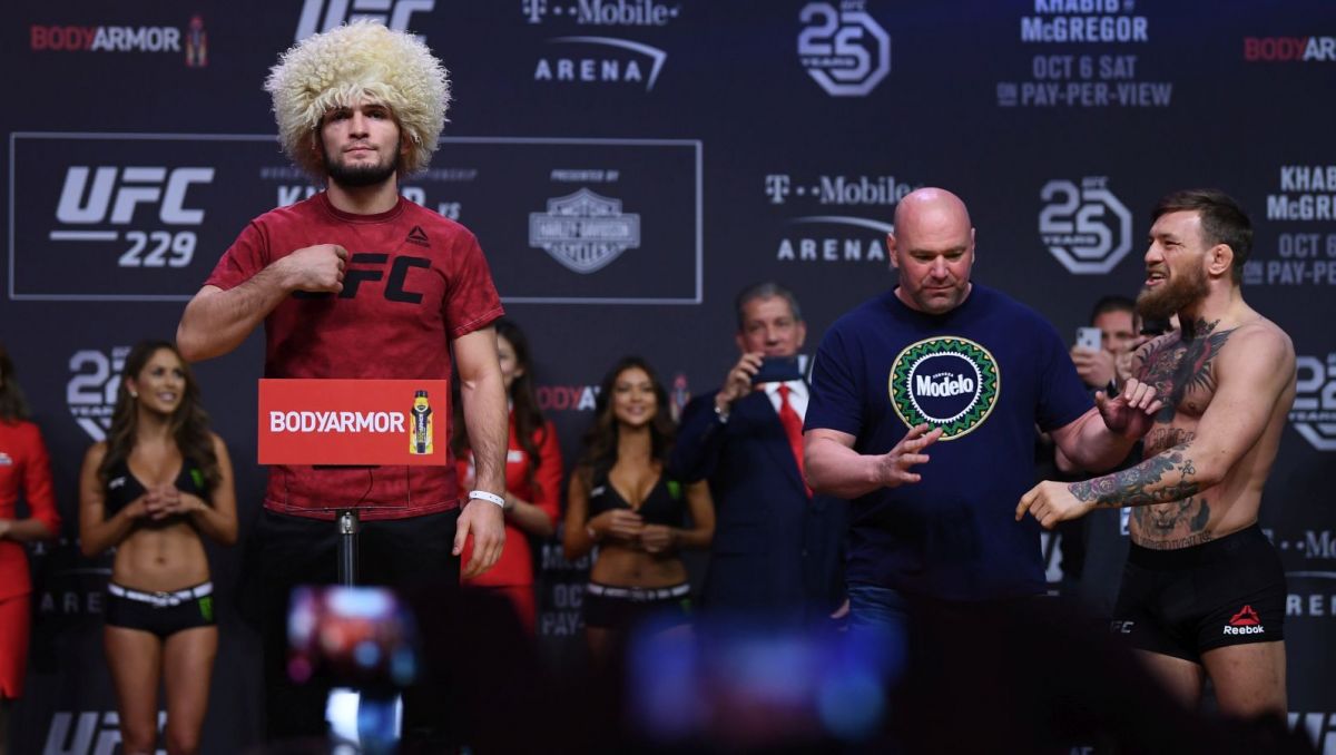 Chabib Nurmagomiedow jest pewny siebie przed walką (fot.GETTY) Chabib Nurmagomiedow jest pewny siebie przed walką (fot.GETTY)