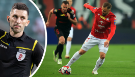 Igor Łasicki był na wyraźnej pozycji spalonej i jego udział w akcji też był wyraźny (fot. Polsat Sport) 