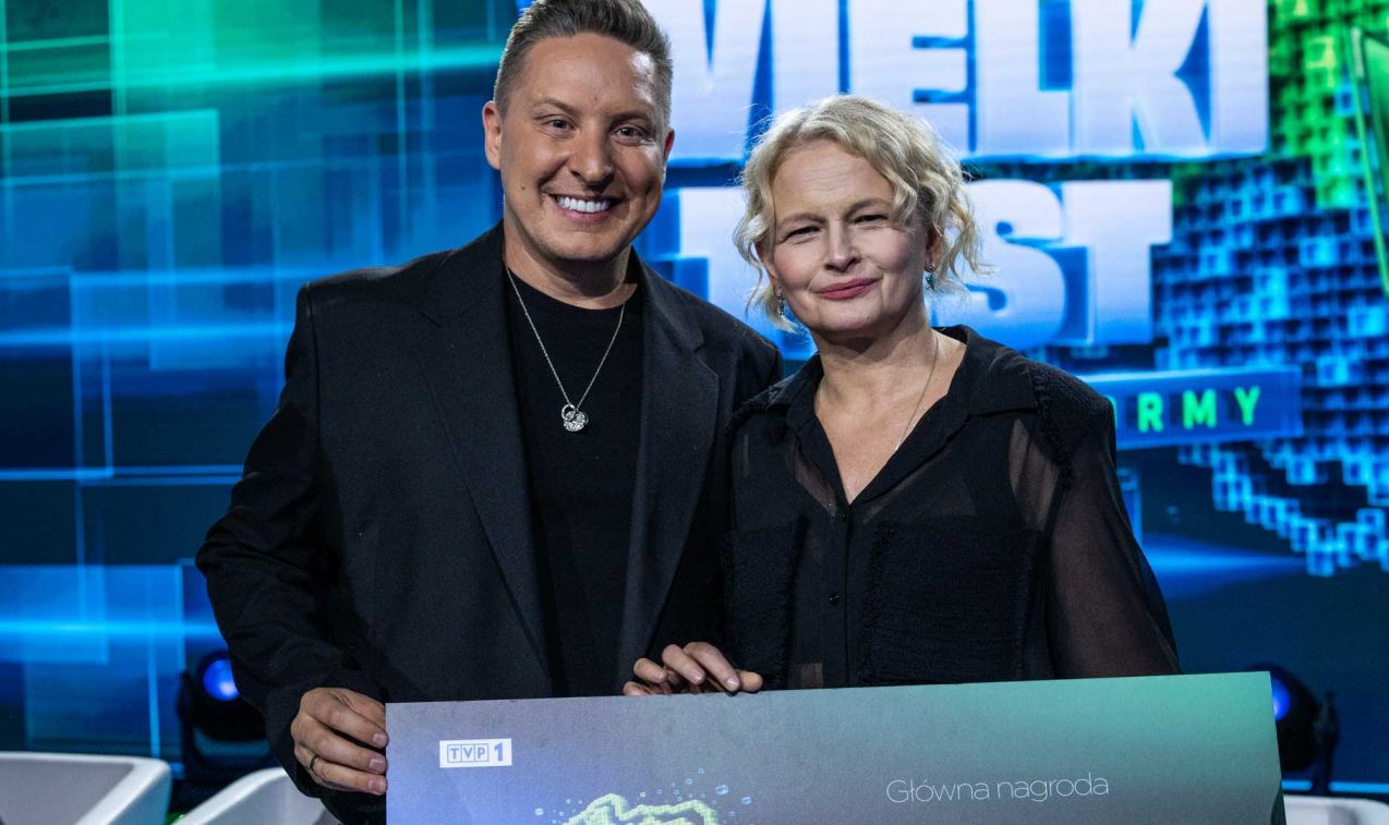 Antoni Smykiewicz i Dominika Ostałowska wygrali „Wielki Test Cyfrowej Formy”! Fot. Natasza Młudzik/ TVP