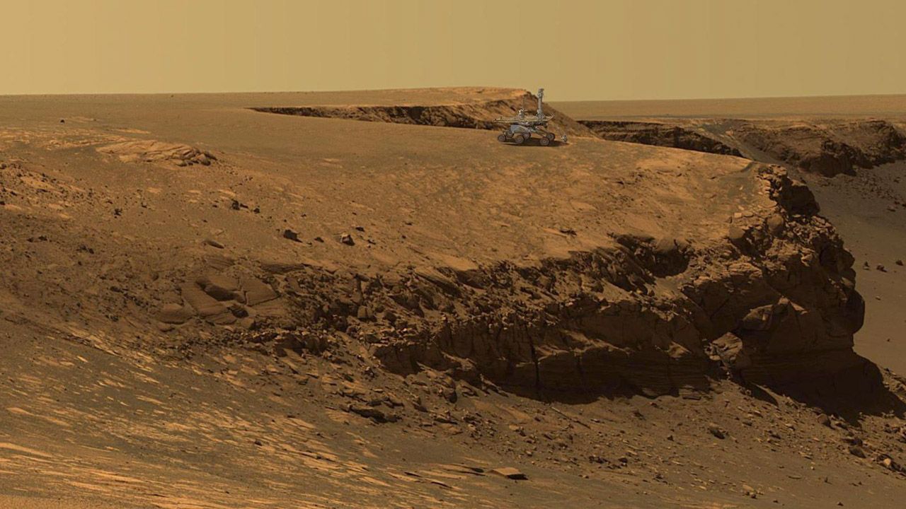 Wczesny Mars był światem wodnym, woda cofnęła się pod powierzchnię z powodu zmian klimatycznych (fot. NASA/JPL-Solar System Visualization Team)