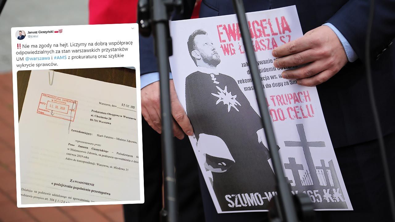 Chodzi o plakaty rozwieszone na przystankach w stolicy (fot. PAP/Wojciech Olkuśnik) Chodzi o plakaty rozwieszone na przystankach w stolicy (fot. PAP/Wojciech Olkuśnik)