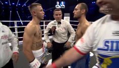 Maciej Kiwior vs Jakub Laskowski (fot. TVP)