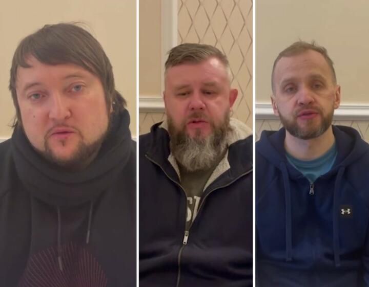 Затрыманыя ўдзельнікі гурту . (Фота: калаж Зеркало)