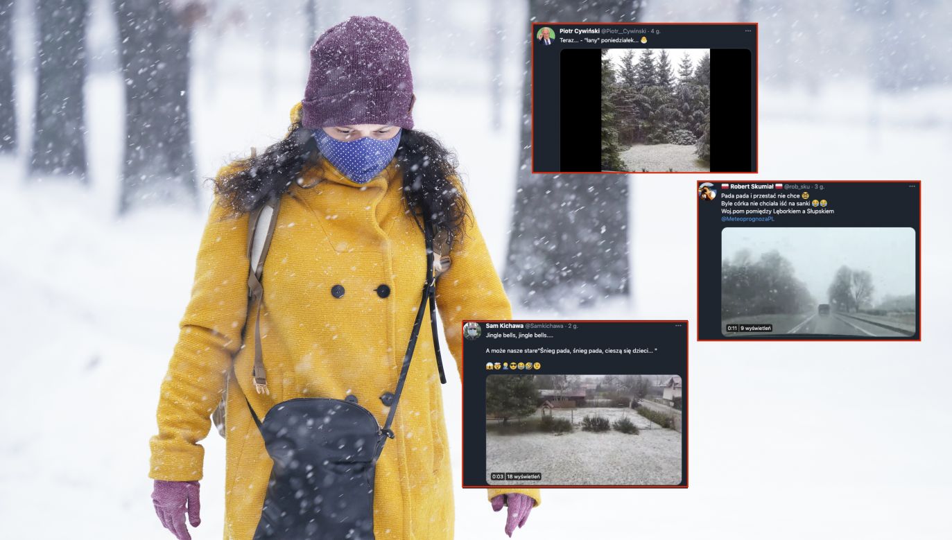 Pogoda. Śnieg zaskoczył wielu Polaków (fot. Jaap Arriens/NurPhoto via Getty Images)