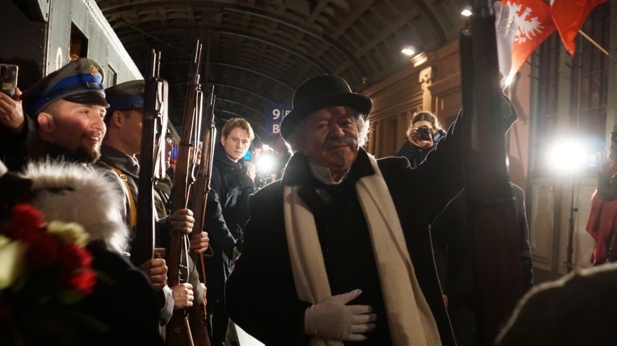 Inscenizacja przyjazdu Ignacego Jana Paderewskiego do stolicy Wielkopolski (fot. WMN)